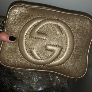 Gold Gucci Crossbody Purse